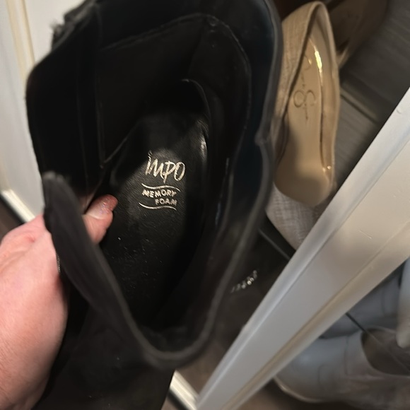 🪧 IMPO women’s boots in faux black suede, NWOT. Beautiful 4” boot w/ankle detail - Picture 9 of 9